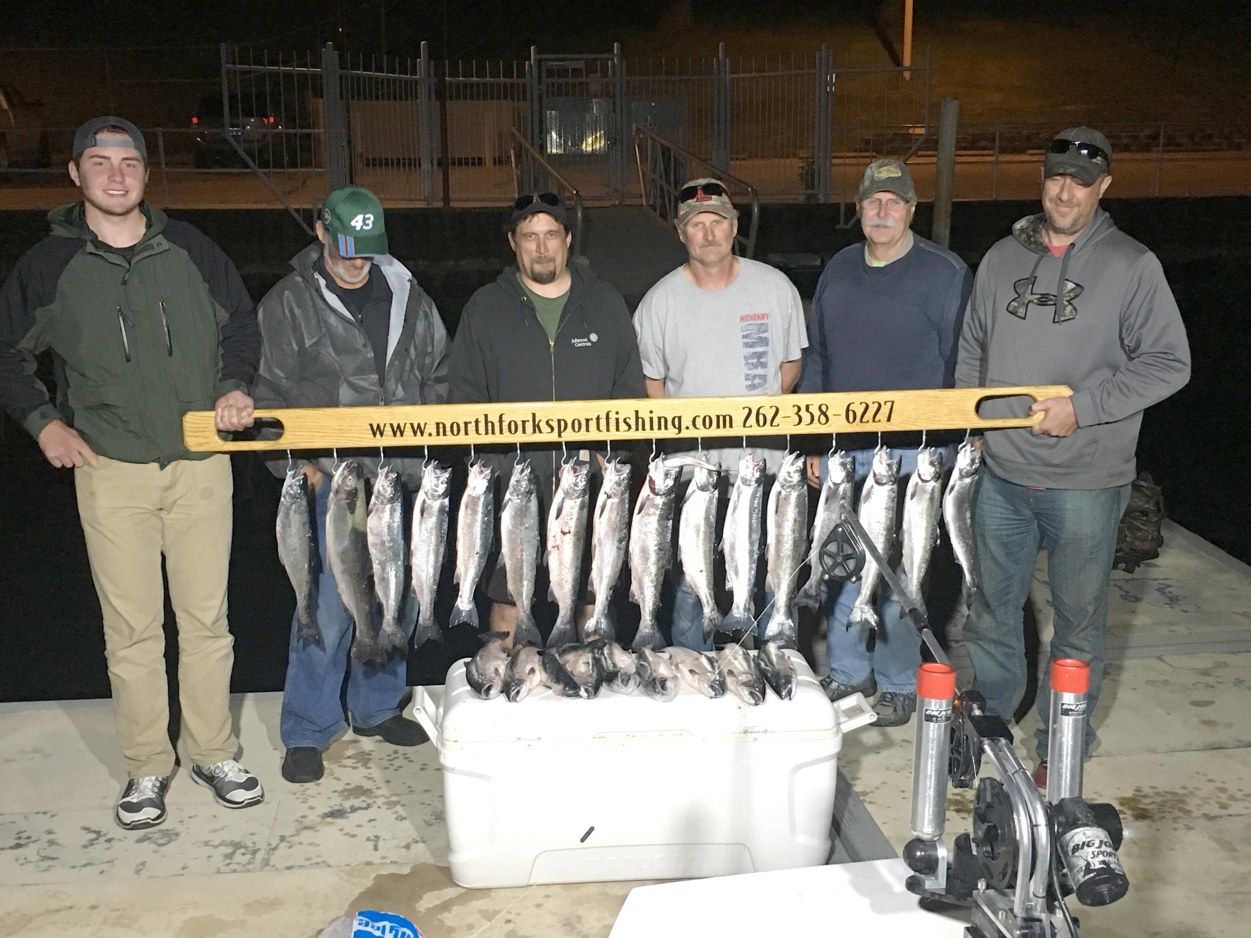 guys-evening-trip-charter-fishing-lake-michigan-fish-caught